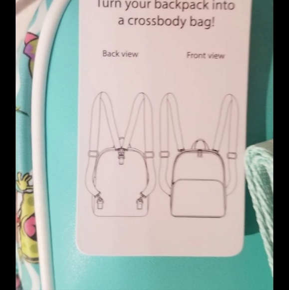 Loungefly SpongeBob JELLYFISH Convertible Backpack - Picture 3 of 3